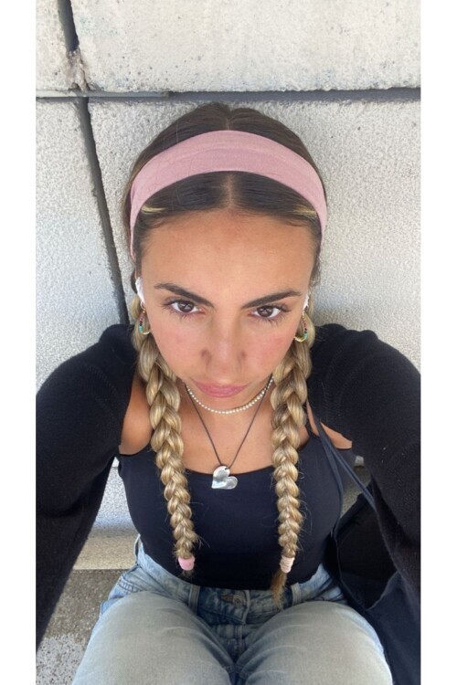 Kadın Gül Kurusu Saç Bandı Cd94