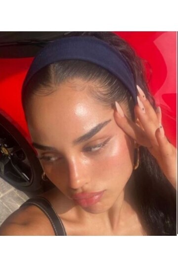 Kadın Lacivert Saç Bandı Cd94