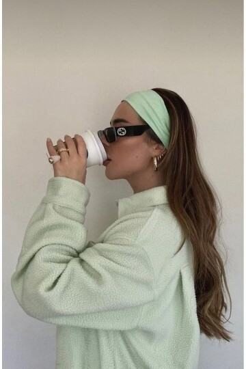 Kadın Turkuaz Saç Bandı Cd94