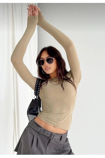 Kadın Vanilya Basic Bluz BE202