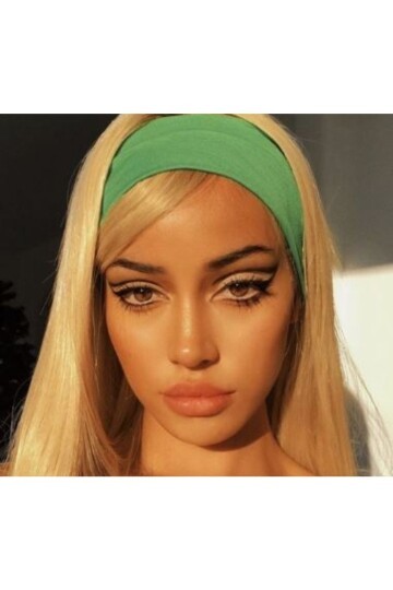Kadın Yeşil Saç Bandı Cd94
