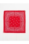 Kırmızı Unisex Desenli Bandana Cd136