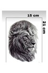 Unisex Aslan Desen Geçici Dövme CD364
